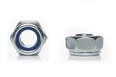 Гайки с контрящим (стопорным) кольцом ISO 10511 (М5-М8)