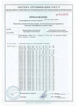 Сертификат на Заклепка резьбовая, цилиндрический бортик, с насечкой ст 5