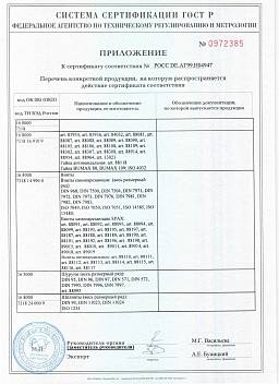 Сертификат на Саморез с полукруглой головкой нержавеющий А2 DIN 7504 N 5