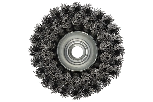 Щетки чашечные двухрядные, кордовая стальная нержавеющая проволока для УШМ (НЕРЖАВЕЙКА)