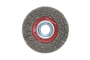 Щетка дисковая, гофрированная для заточных станков с адаптерами