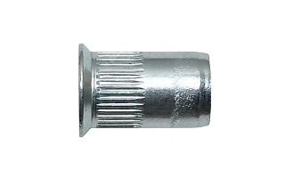 Заклепка резьбовая, потайной бортик 90°, с насечкой ст